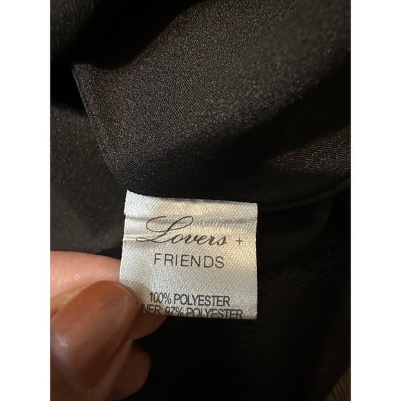 Lovers + Friends NWT Revolve Black Skater Lacy Back M - Picture 7 of 10